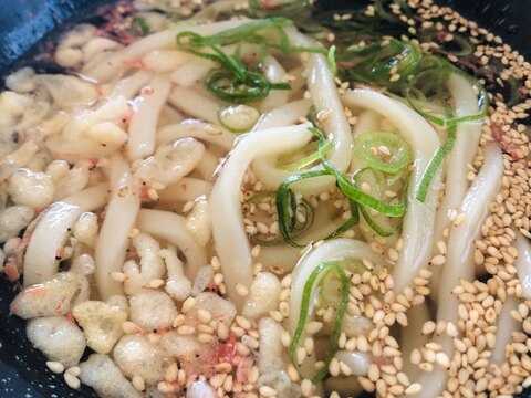 夜食に！ぶっかけうどん